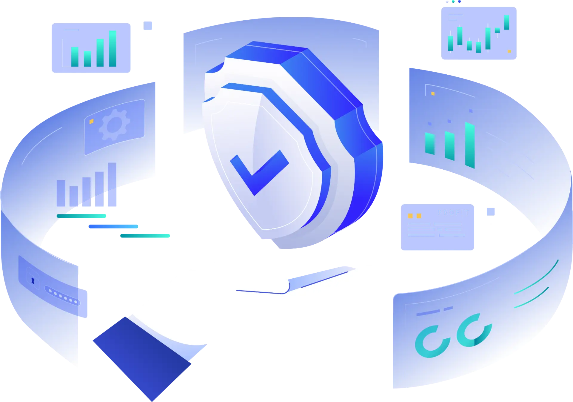 ProCare managed endpoint detection and response banner with shield, analytics, and secure protection visuals, representing enterprise-grade EDR services.