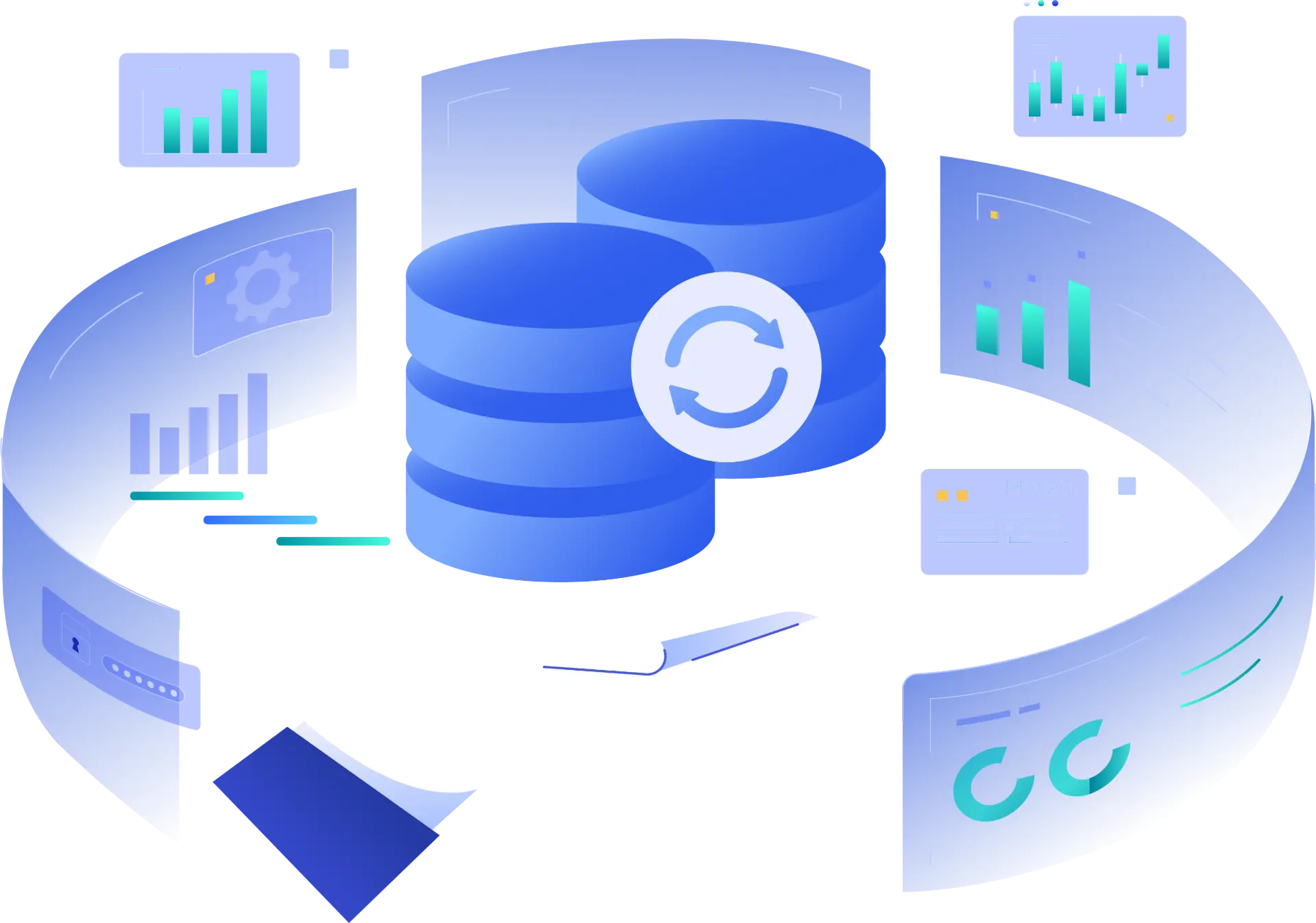 ProCare managed backup banner with cloud, storage, and analytics visuals, representing secure, reliable, and fast data recovery services for Australian businesses.