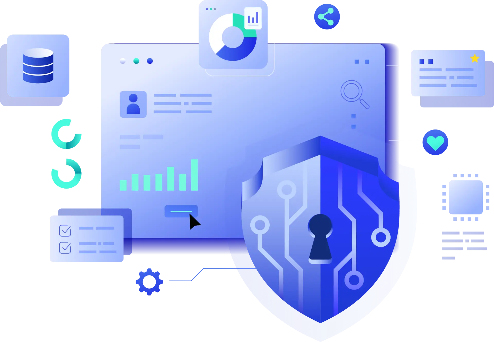 Endpoint Detection and Response (EDR) banner with shield, analytics, and security visuals, representing proactive endpoint protection for Australian businesses.